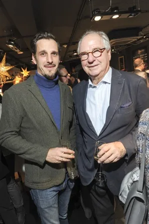 Friedrich Graf von Thun Hohenstein mit Sohn Max Graf von Thun Hohenstein