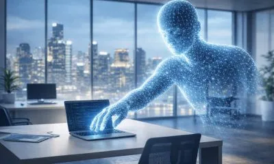 Abstrakte Darstellung von KI-Cyberangriffen auf Unternehmens-IT im Jahr 2026