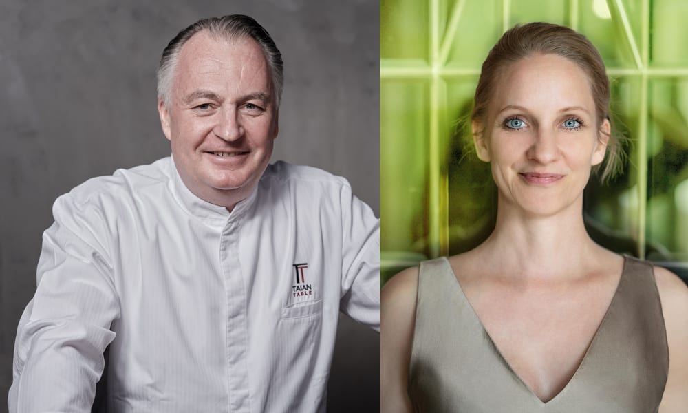 Spitzenkoch Stefan Stiller und Winzerin Eva Fricke