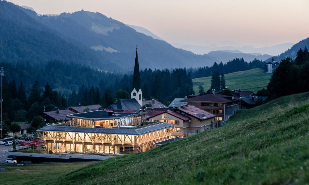 Außenansicht Hubertus Mountain ©Hubertus Mountain Refugio Allgäu