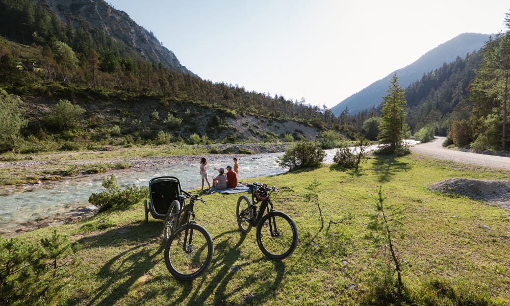 Region Seefeld Pause am Fluss © Region Seefeld