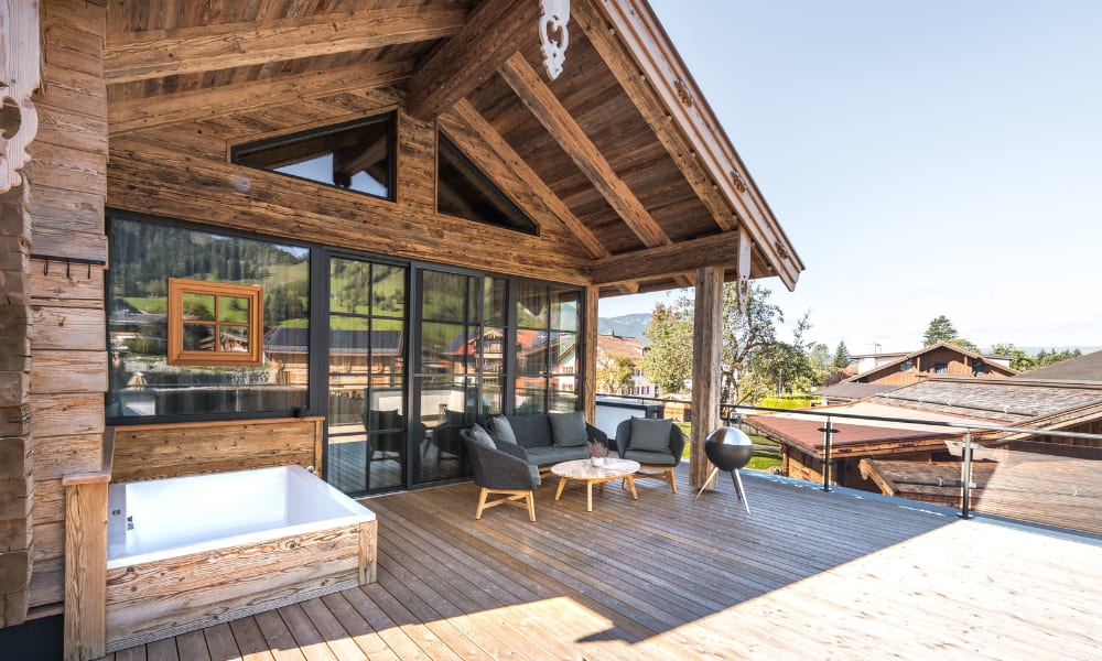 Luxuriöses Panoramachalet ©Studio Waelder-Alpzitt Chalets